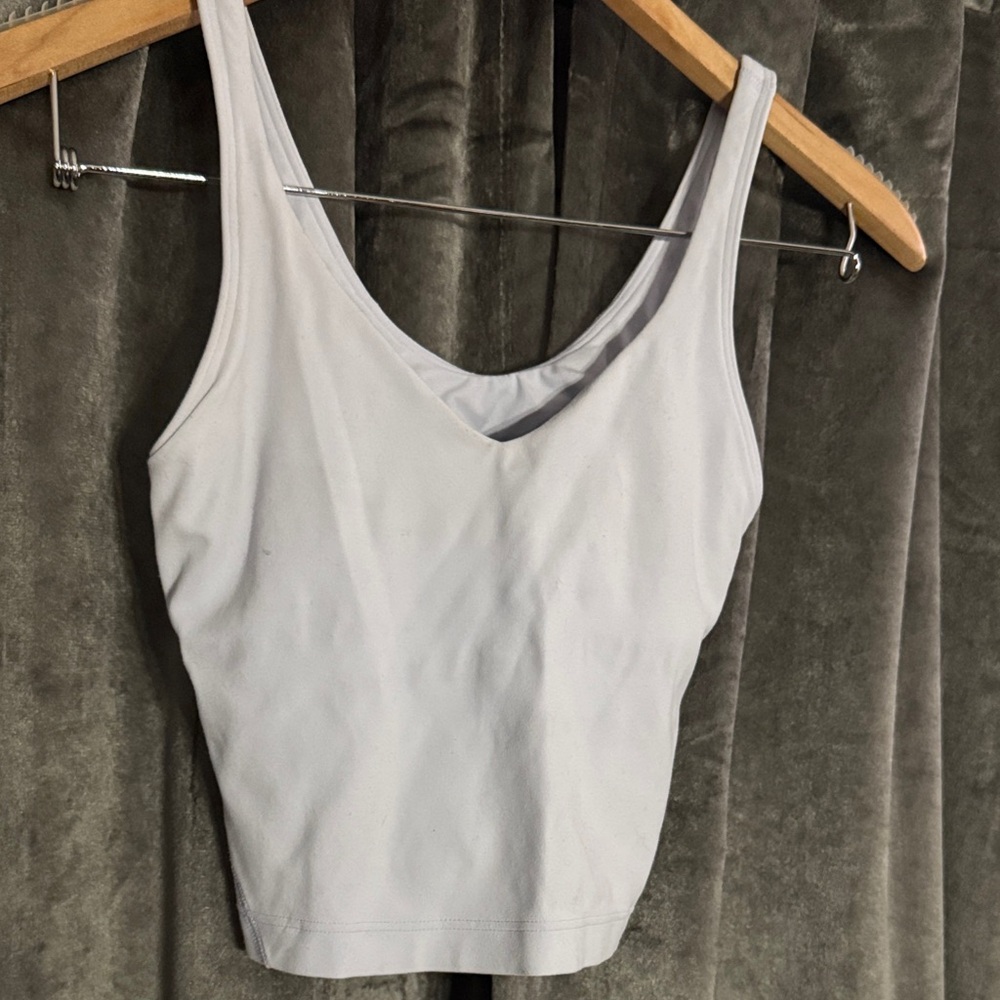 Lululemon Athletica Light Gray Tank Top